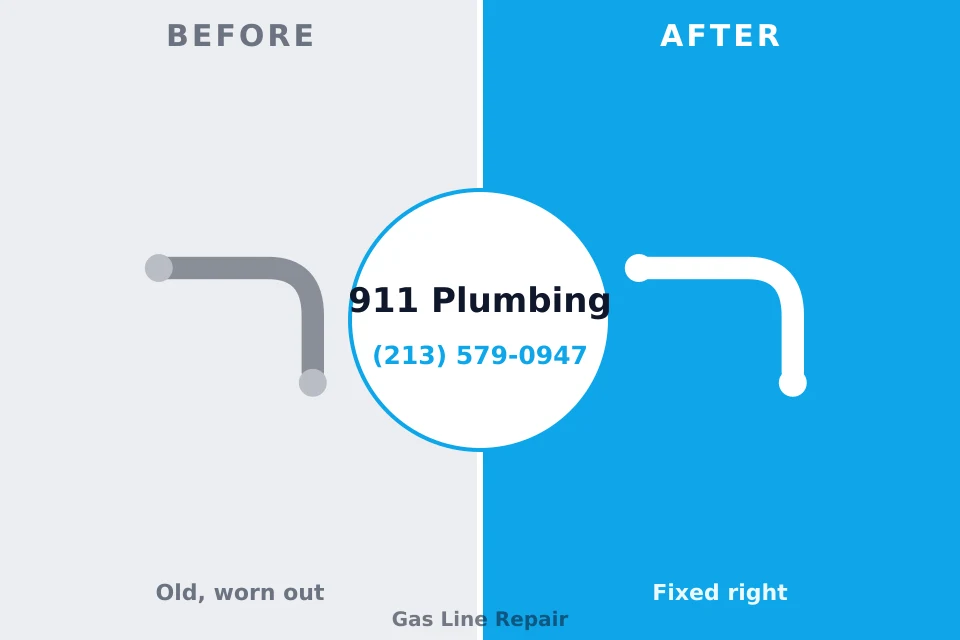 Before and after: plumbing repair Rosemount, OH